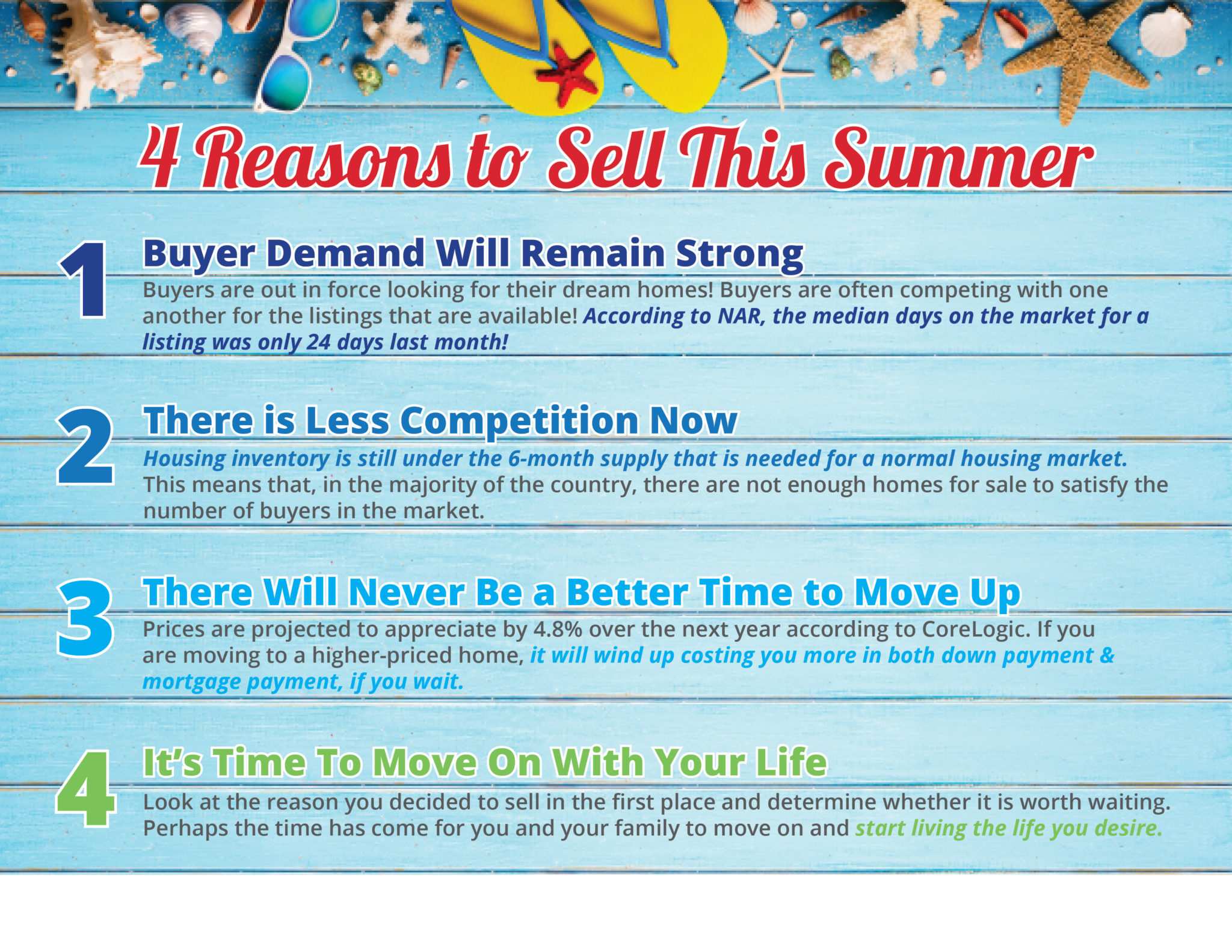 4 Reasons to Sell this Summer [INFOGRAPHIC] | Simplifying The Market